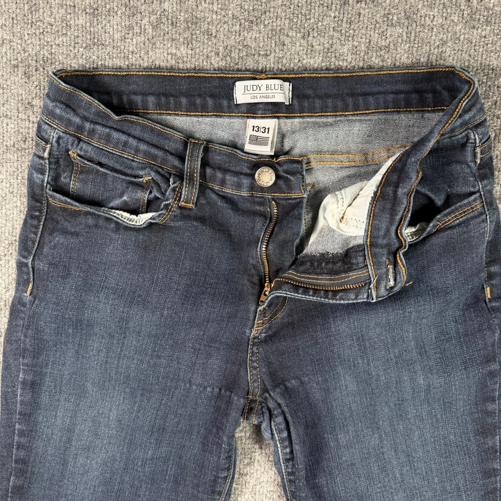 Judy Blue Skinny Jeans Womens 13/31 Dark Wash Stretch Denim Style 8394